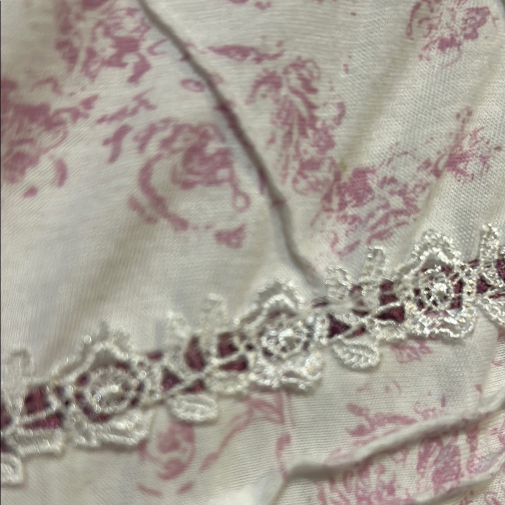 Body  Touch Floral Nightgown with Pink Accents - Picture 6 of 7